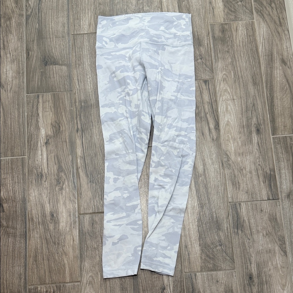 Lululemon Athletica White Camouflage Leggings